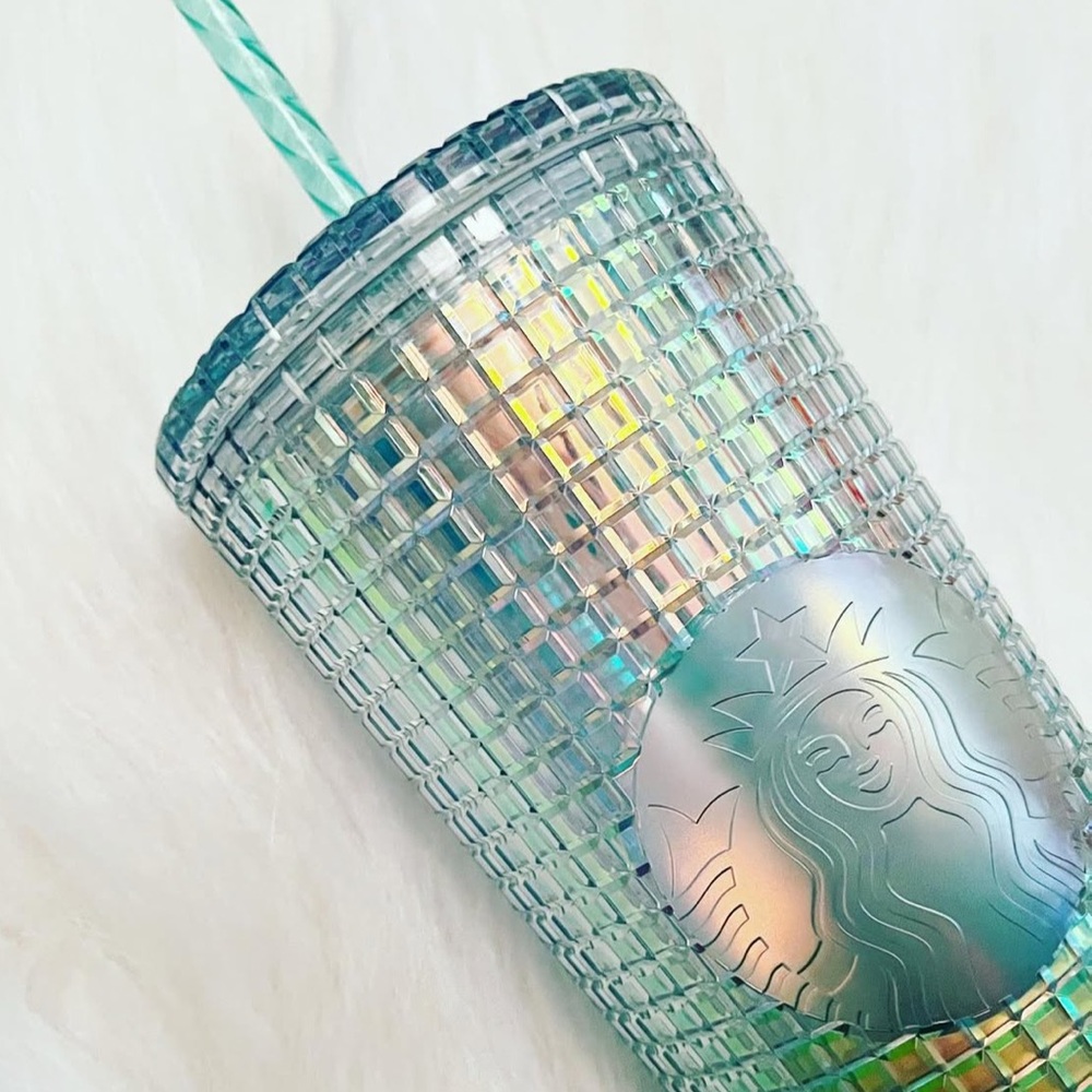 🧁Starbucks Gradient Tumbler - Green and Black - Picture 3 of 5